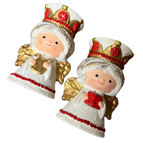 Homco Vintage Child Angel Candlesticks - Picture 8 of 15